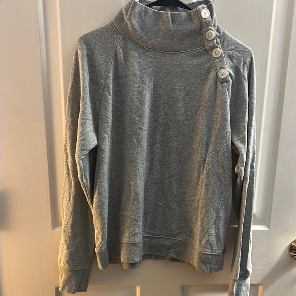 J. Crew Heather Gray Knit Top